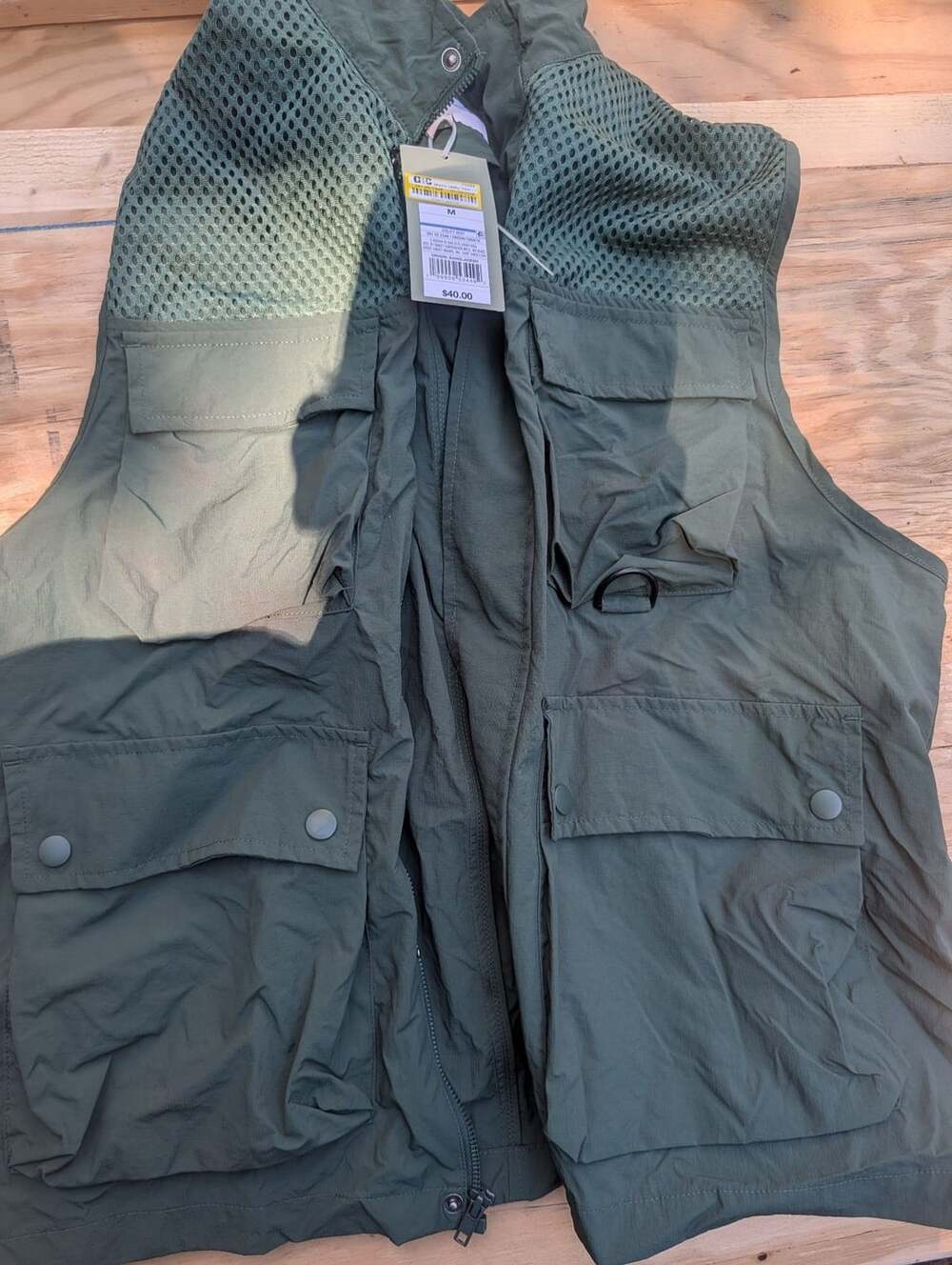 Goodfellow & Co Utility Vest Size M Green
